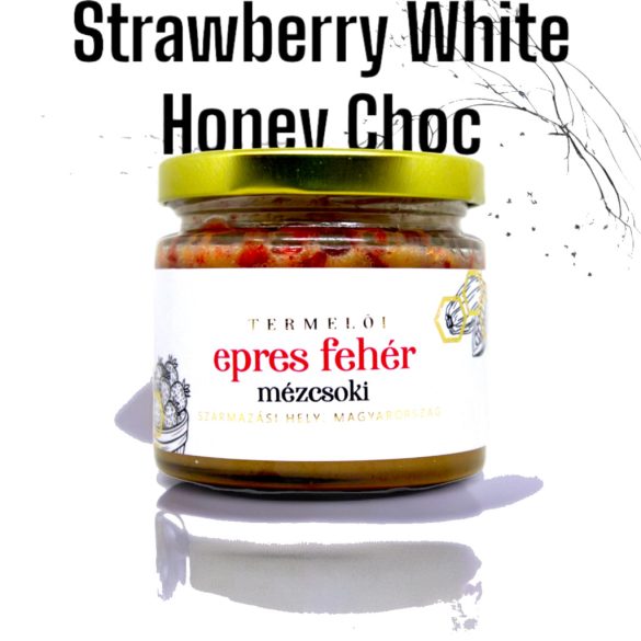 Strawberry white honey chocolate 230g