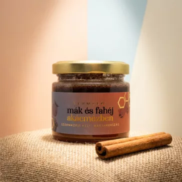 Poppy and cinnamon in acacia honey 50g