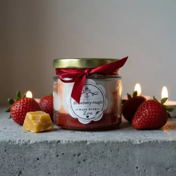 Strawberry candle 130g
