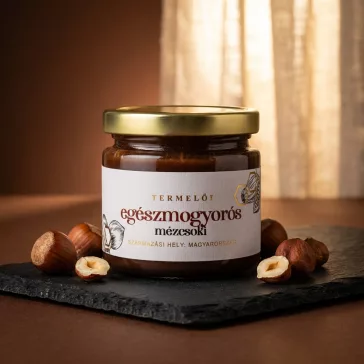 Whole hazelnut honey chocolate 50g